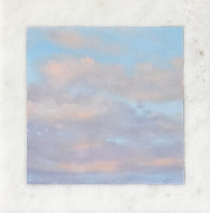 Peace of Sky 3 | 6"x6" | Oil on Marble