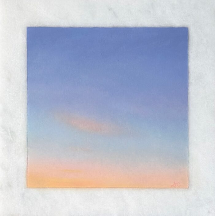 Peace of Sky 4 | 6"x6" | Oil on Marble