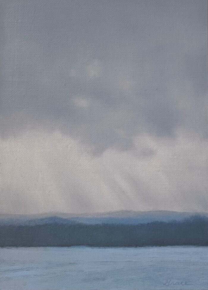 Winter Rays | 7"x5" | Oil on Linen